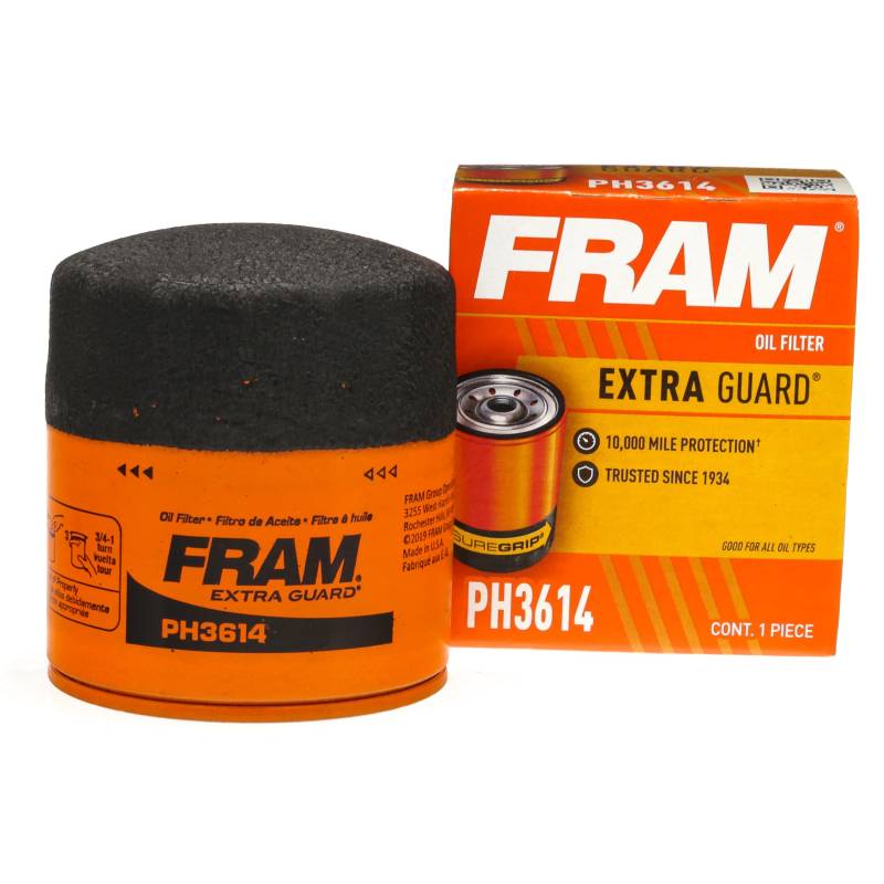Fram Extra Guard PH3614 Ölfilter, 10 K Mile Change Intervall Spin-On von Fram
