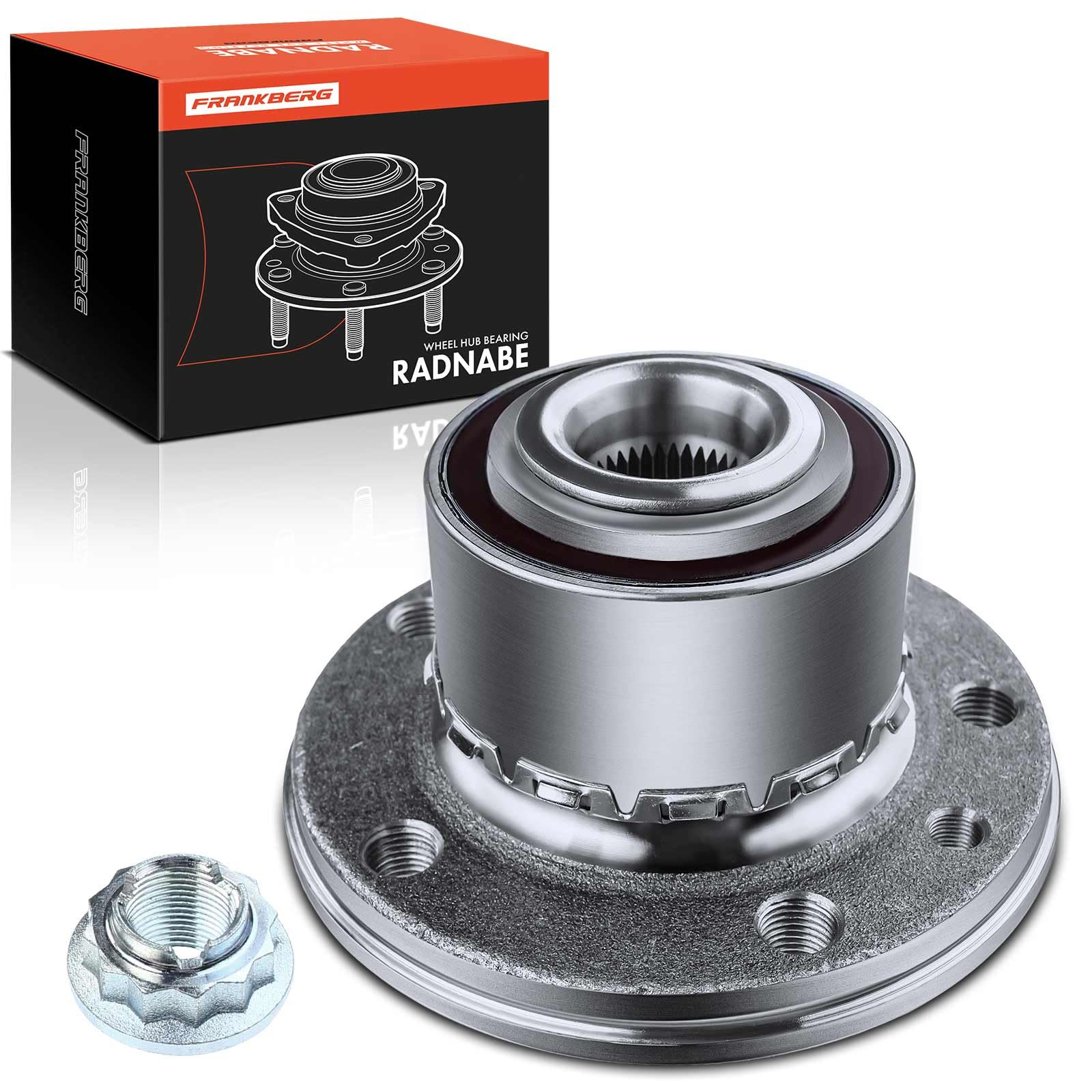 Frankberg 1x Radlager Radlagersatz Vorderachse Hinterachse mit integriertem magnetischen Sensorring Kompatibel mit Touare.g 7L6 7L7 7LA MPV 2.5L 2003-2010 Replace# 7H0498611 Frankberg 1x Radlager Radlagersatz Vorderachse Hinterachse mit integriertem magnetischen Sensorring Kompatibel mit Touare.g 7L6 7L7 7LA MPV 2.5L 2003-2010 Replace# 7H0498611 von Frankberg