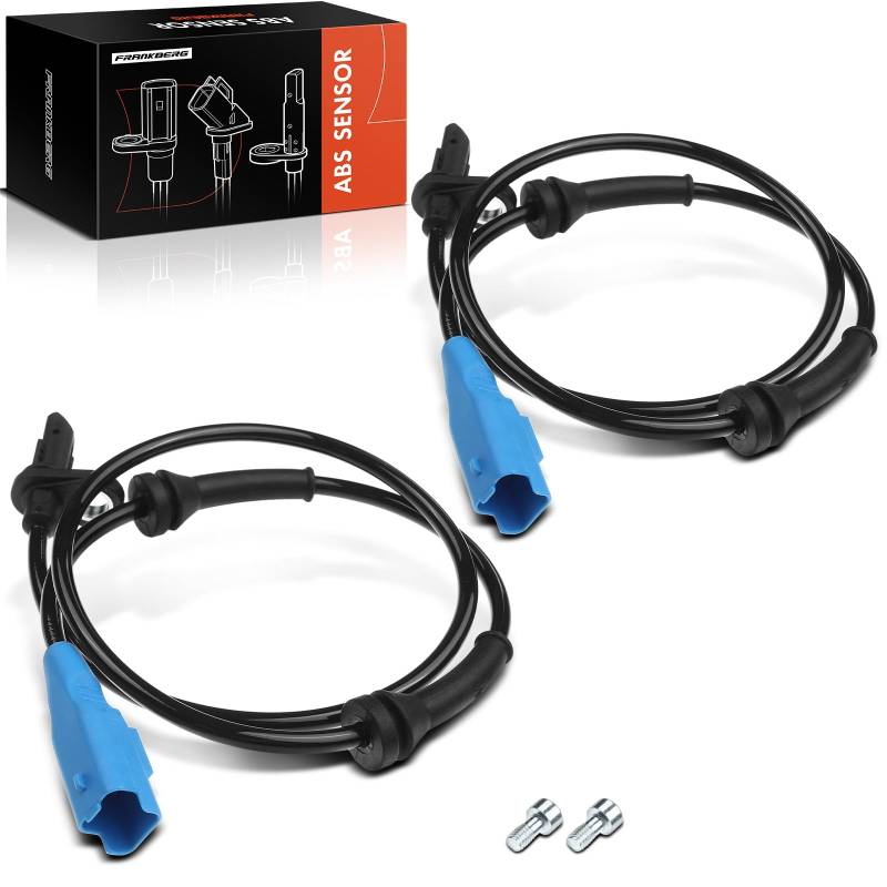 2x ABS Sensor Hinterachse für C-Elysee C3 Picasso SH 207 WA WC WD WK 208 I CA CC 301 2009-2013 9651969380 von Frankberg