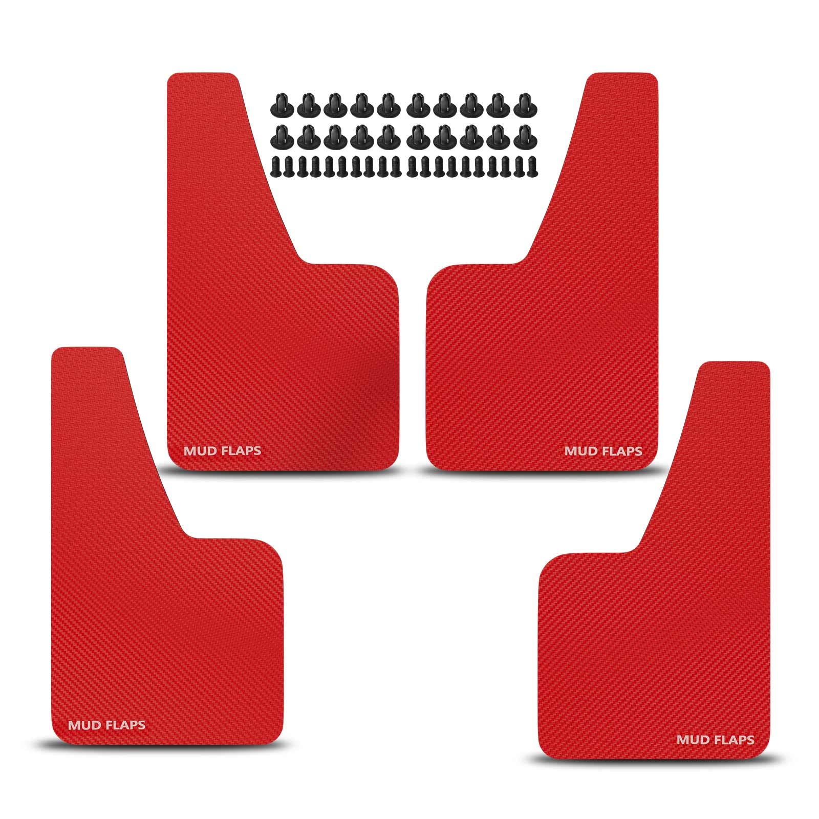 4X Universal Auto Schmutzfänger Spritzlappen Spritzschutz Rot Kompatibel mit Schrägheck Kombi Limousine SUV Cabriolet Coupe MPV Pickup 360 * 210 mm 4X Universal Auto Schmutzfänger Spritzlappen Spritzschutz Rot Kompatibel mit Schrägheck Kombi Limousine SUV Cabriolet Coupe MPV Pickup 360 * 210 mm von Frankberg