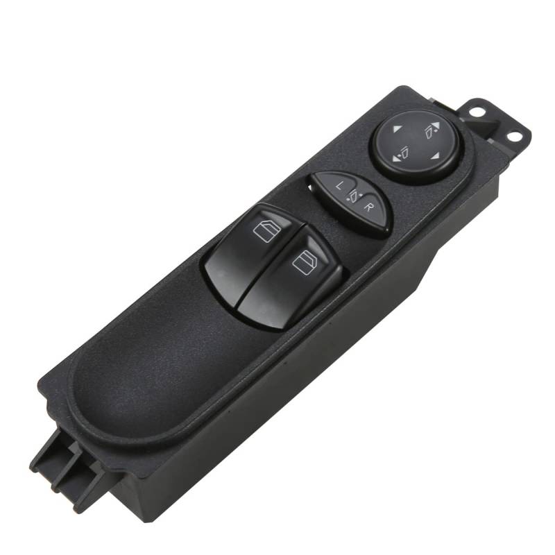 Frankberg Fensterheber Schalter Fahrerseite Vorne, 7-Wege, Drucktaste, Black, manuell für W639 Viano Vito Bus/Mixto Kasten 2003-2014, 6395451013 von Frankberg