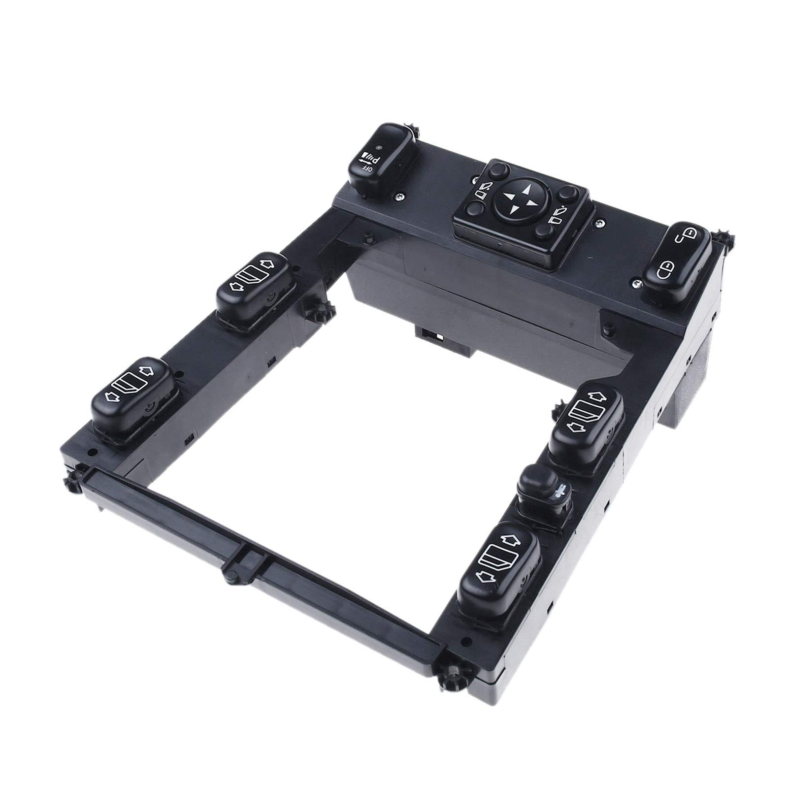Frankberg Fensterheberschalter Mittelkonsole für W163 ML230 ML270 ML320 ML350 ML430 ML500 1998-2005, Mechanischer Schalter, Druckknopf, Schwarz, Manuell Frankberg Fensterheberschalter Mittelkonsole für W163 ML230 ML270 ML320 ML350 ML430 ML500 1998-2005, Mechanischer Schalter, Druckknopf, Schwarz, Manuell von Frankberg