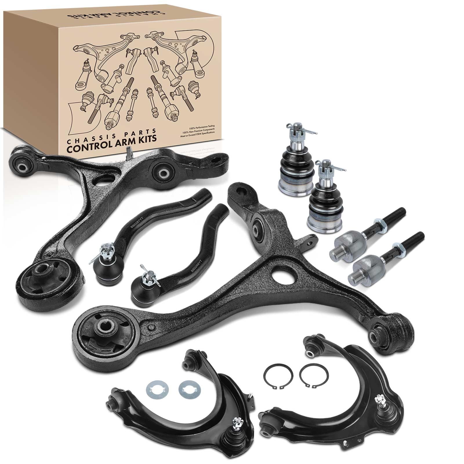 Frankberg 10x Querlenker Radaufhängung Vorderachse Kompatibel mit Accord VII CL CN 2.0L-2.4L 2003-2008 Accord VII Tourer CM CN 2.0L-2.4L 2003-2008 Replace# 53540SDAA01 von Frankberg