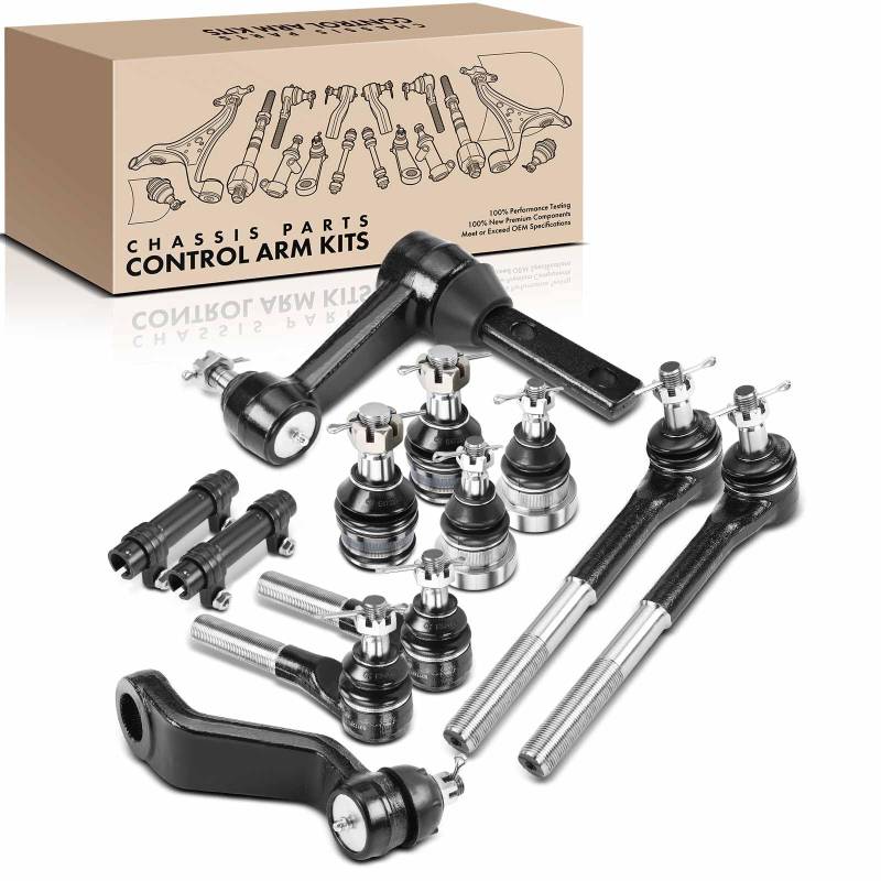 Frankberg 12x Querlenker Spurstangenkopf Vorderachse Oben Unten Kompatibel mit Ram 2500 Cab & Chassis Ram 2500 Extended Cab Pick-up Ram 2500 Pick-up BE BR Replace# 52037570 von Frankberg