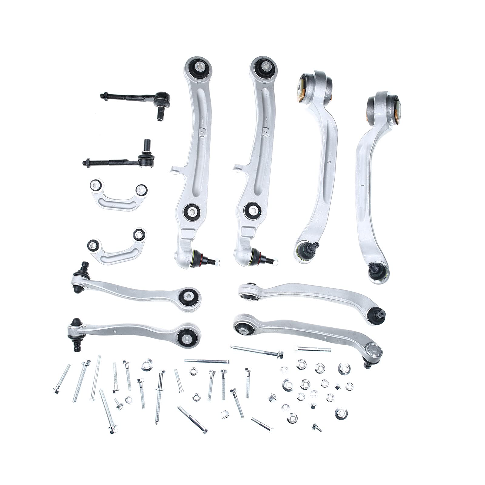Frankberg 8x Querlenkersatz+2x Spurstangenkopf+2x Koppelstange Vorderachse Kompatibel mit A8 4E2 4E8 Alle Motoren Limousine 2002-2010 Replace# 4E0407694N Frankberg 8x Querlenkersatz+2x Spurstangenkopf+2x Koppelstange Vorderachse Kompatibel mit A8 4E2 4E8 Alle Motoren Limousine 2002-2010 Replace# 4E0407694N von Frankberg