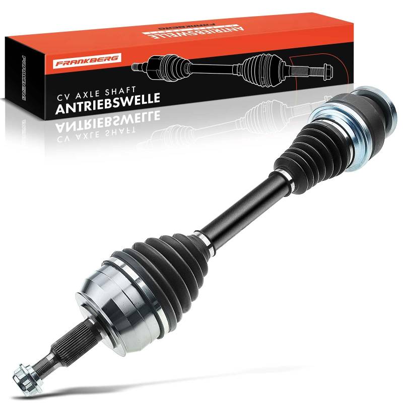 Frankberg Antriebswelle Achswelle ohne ABS Ring Vorderachse Links Kompatibel mit M.u.l.t.i.v.a.n V 7E 7H 2003-2015 Transporter V Bus 7E 7H 2003-2015 Replace# 7H0407271AS von Frankberg