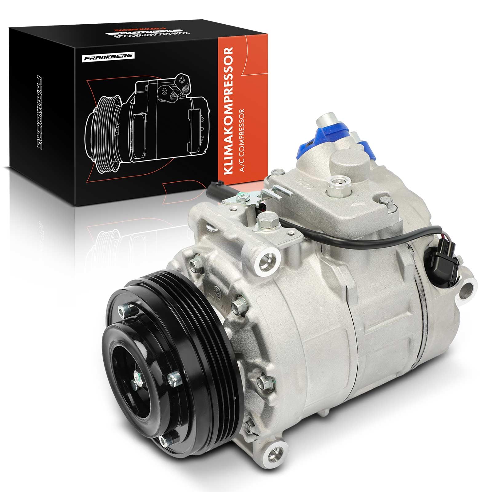 Frankberg Klimaanlagen Kompressor mit Kupplung Diesel Kompatibel mit 5er E60 520d 5er Touring E61 520d 7er E65/E66/E67 745d Replace# 64526950152, Öl vorbereift Frankberg Klimaanlagen Kompressor mit Kupplung Diesel Kompatibel mit 5er E60 520d 5er Touring E61 520d 7er E65/E66/E67 745d Replace# 64526950152, Öl vorbereift von Frankberg