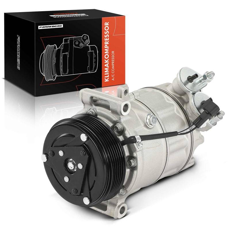 Frankberg Klimaanlagen Kompressor mit Kupplung Diesel Kompatibel mit Focus III Focus III Stufenheck Focus III Turnier Mondeo IV BA7 C-Max II DXA/CB7 DXA/CEU, inkl. Öl vorbereift von Frankberg