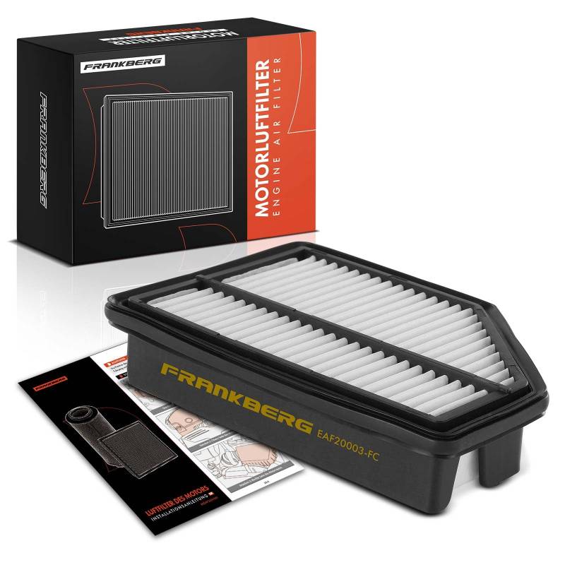 Frankberg 1x Luftfilter Filtereinsatz Benzin Kompatibel mit Civic VIII Hatchback FK FN 1.4 2005-2008 Replace# 17220RSHE00 von Frankberg
