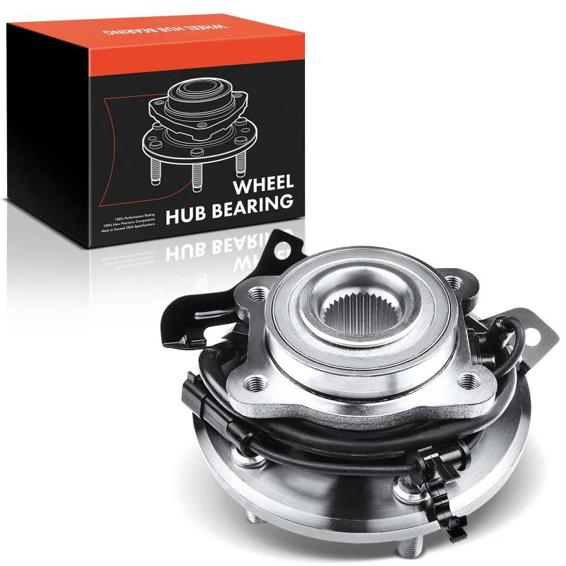 Frankberg 1x Radlager Radlagersatz Hinten Links mit Integriertem ABS Sensor Kompatibel mit Journey MPV 2.0L-3.6L 2008-2021 Freemont 345 MPV 2.0L-3.6L 2011-2021 Replace# 5171125AB von Frankberg