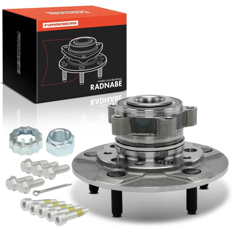 Frankberg 1x Radnabe Vorne Links Rechts mit integriertem ABS-Sensor Kompatibel mit Tourneo Custom V362 Bus F3 2.0L 2.2L 2012-2023 Replace# 2168129 von Frankberg