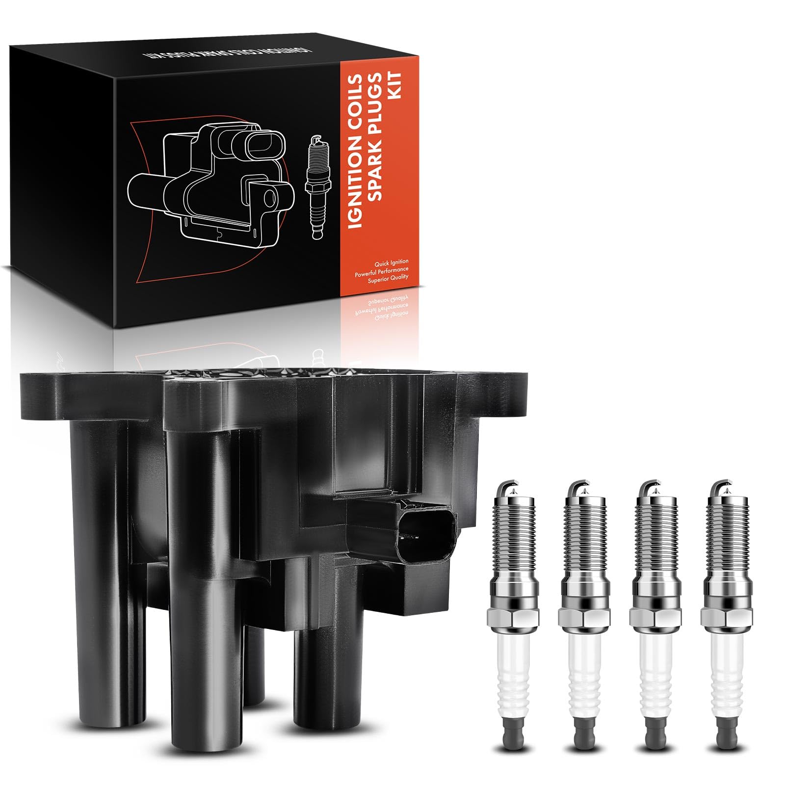 Frankberg 1x Zündspule+ 4x Zündkerze Kompatibel mit C-Max 1.6L 2007-2010 Fiesta VI 1.2L-1.6L 2008-2012 Focus II 1.4L 1.6L 2004-2012 Mondeo IV BA7 1.6L 2007-2015 Replace# 4M5G12029ZA Frankberg 1x Zündspule+ 4x Zündkerze Kompatibel mit C-Max 1.6L 2007-2010 Fiesta VI 1.2L-1.6L 2008-2012 Focus II 1.4L 1.6L 2004-2012 Mondeo IV BA7 1.6L 2007-2015 Replace# 4M5G12029ZA von Frankberg