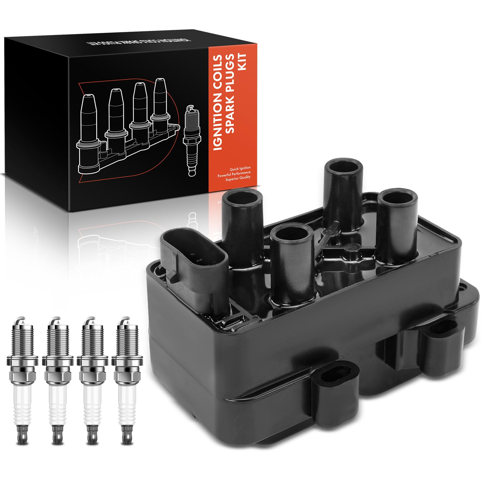 Frankberg 1x Zündspule+4x Zündkerze Kompatibel mit Logan LS FS 1.4L 1.6L 2004-2012 Sandero 1.4L 1.6L 2008-2011 M.e.g.a.n.e I BA0/1 1.4L 1.6L 1996-2003 Replace# 7700274008 Frankberg 1x Zündspule+4x Zündkerze Kompatibel mit Logan LS FS 1.4L 1.6L 2004-2012 Sandero 1.4L 1.6L 2008-2011 M.e.g.a.n.e I BA0/1 1.4L 1.6L 1996-2003 Replace# 7700274008 von Frankberg