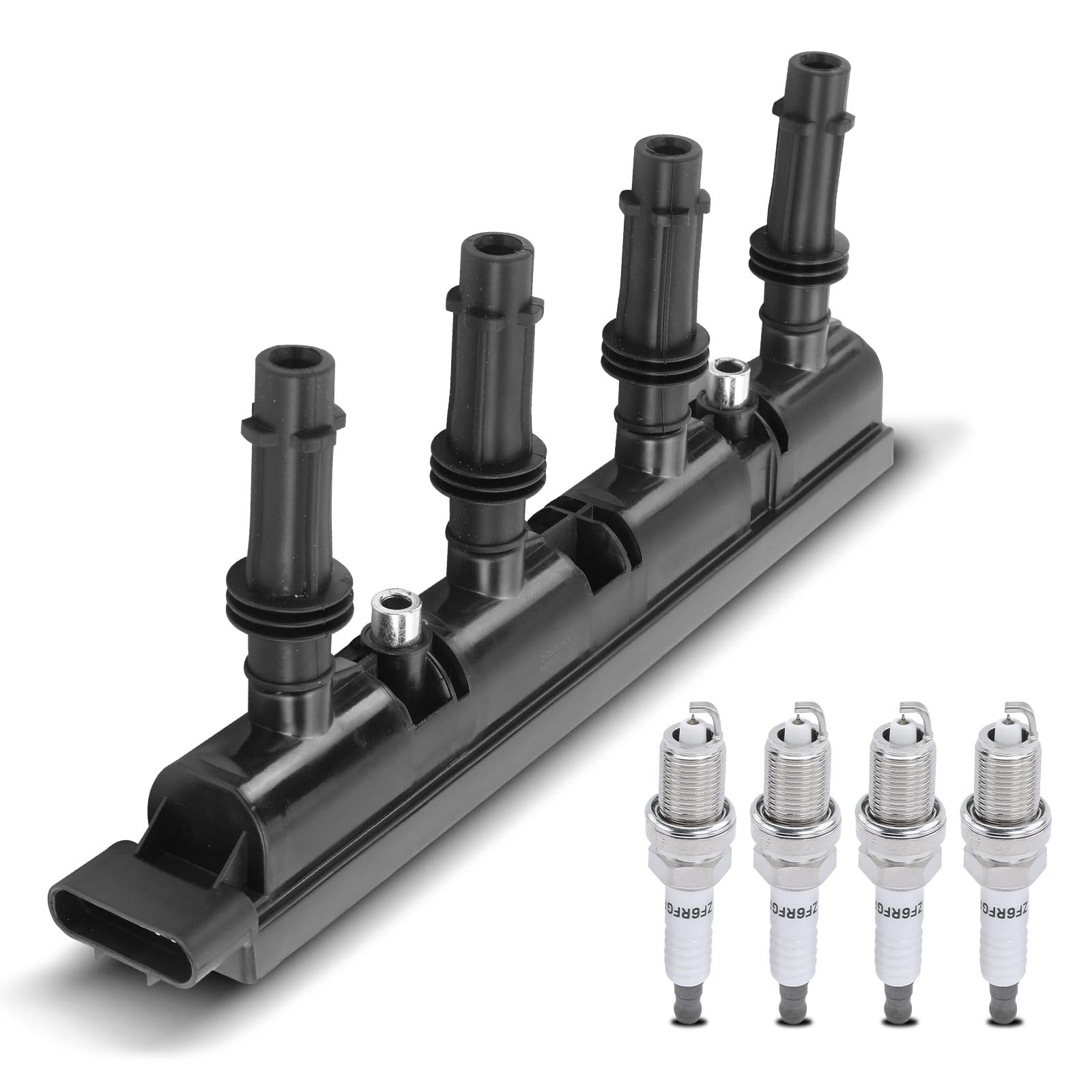 Frankberg 1x Zündspule 4x Zündkerze Kompatibel mit Cruze J300 1.4L 2010-2016 Astra J Caravan J 1.4L 2012-2015 Insignia A G09 1.4L 2011-2017 Replace# 55579072 von Frankberg