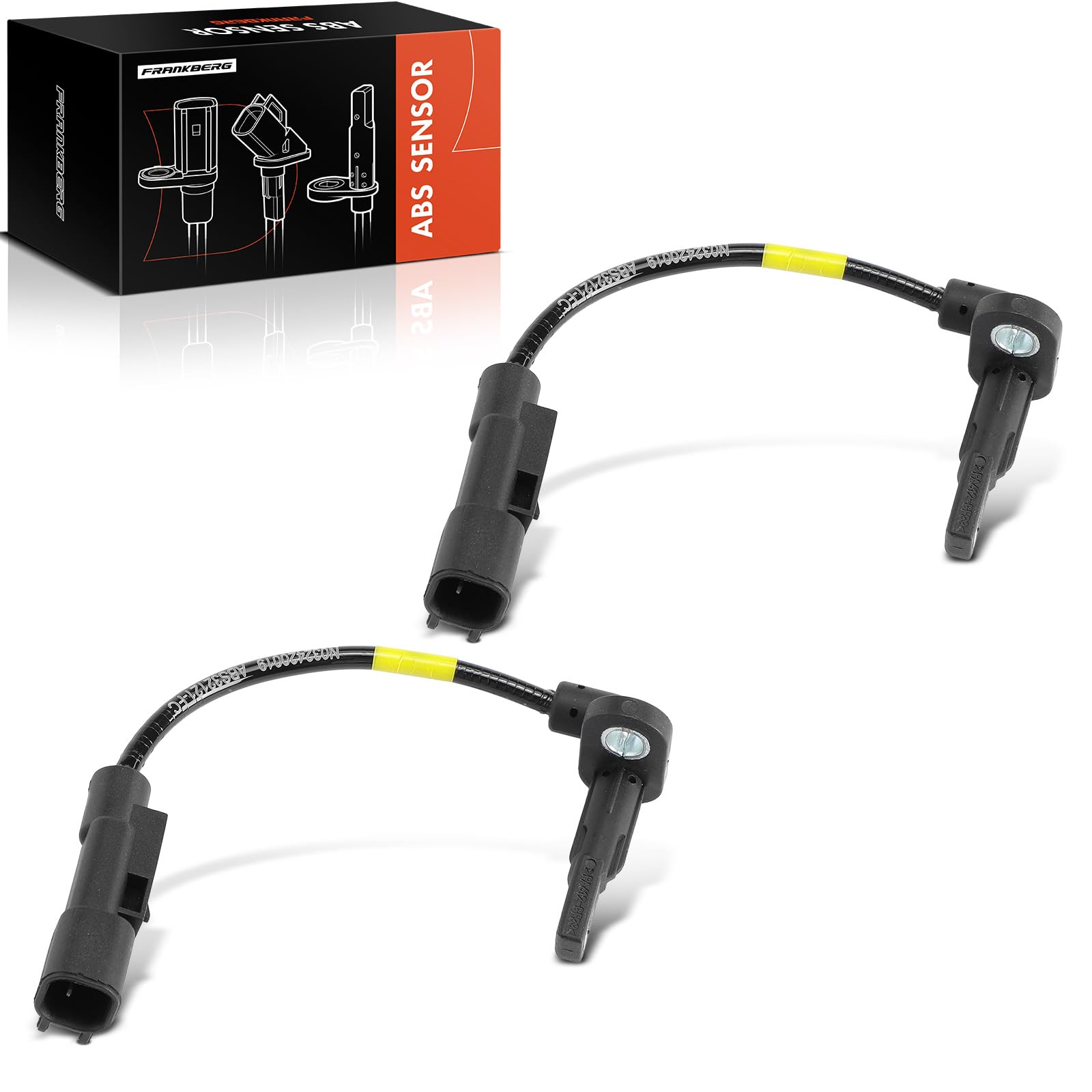 Frankberg 2x ABS Sensor 2-Polig Hinten Links Rechts Kompatibel mit Astra MK VII (K) B16 1.0L-1.6L 2015-2024 Astra MK VII (K) Kombi B16 1.0L-1.6L 2015-2024 Replace# 39124495 von Frankberg