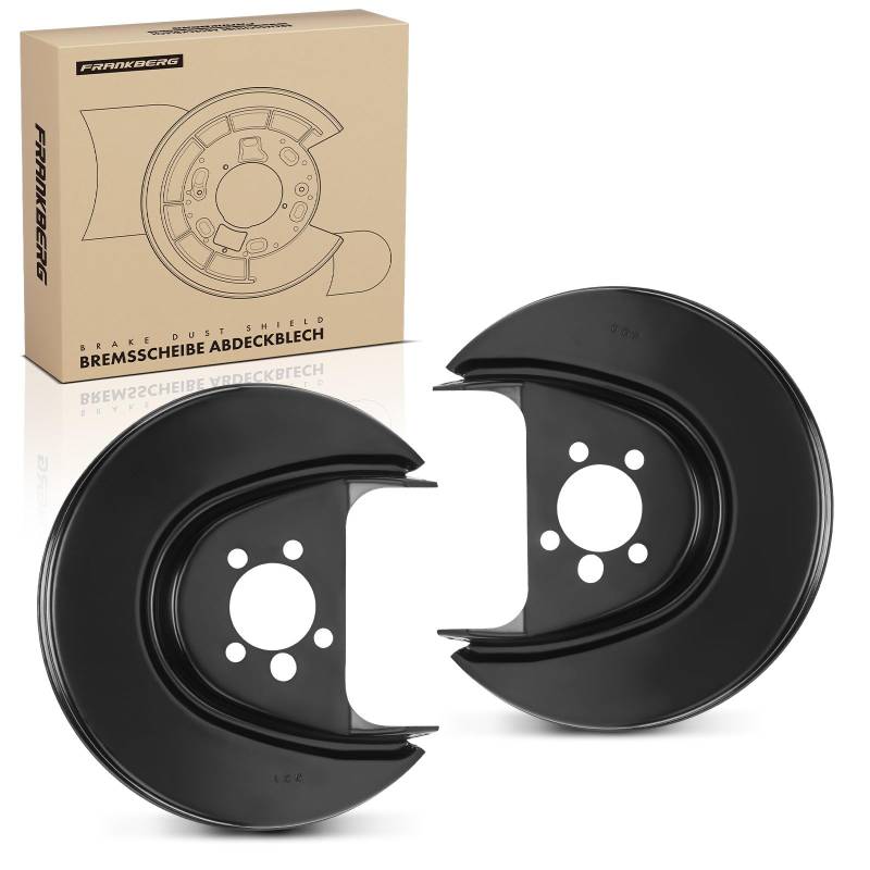 Frankberg 2x Ankerblech Bremsscheibe Hinterachse Kompatibel mit Ibiza III 6L1 1.2L-2.0L 2002-2009 Polo 9A 9N 1.2L-1.9L 2001-2009 Replace# 6R0615612 von Frankberg