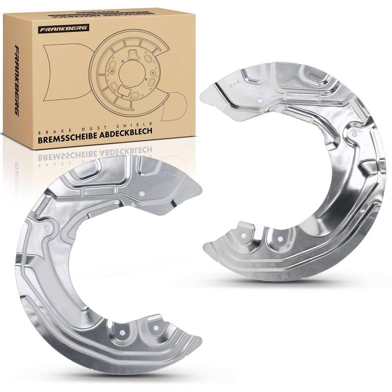 Frankberg 2x Ankerblech Bremsscheibe Vorne Links Rechts Kompatibel mit 1er E81 E87 116-120 2.0L 1.6L-2.0L 2006-2012 3er E90 316-328 2.0L-2.5L 2004-2011 Replace# 34106762852 von Frankberg