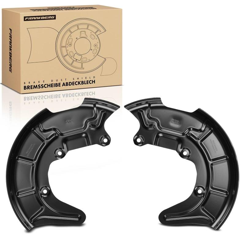 Frankberg 2x Ankerblech Bremsscheibe Vorne Links Rechts Kompatibel mit A2 8Z0 1.2L 2001-2005 L.u.p.o 60 6X1 1.2L 1999-2005 Replace# 6E0615311B von Frankberg