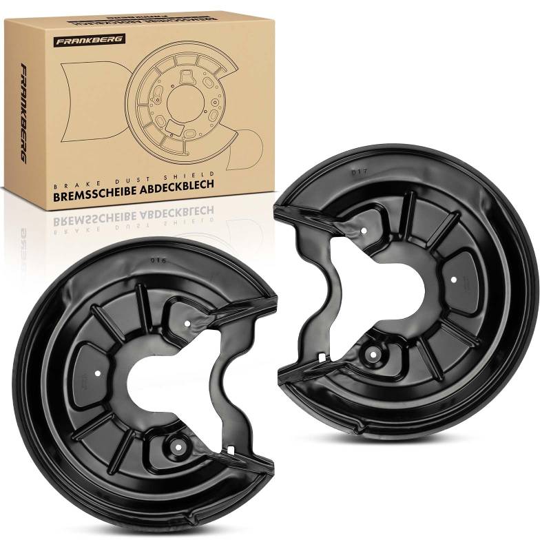 Frankberg 2x Ankerblech Deckblech Hinten Links Rechts Kompatibel mit A3 8P1 1.2L-2.0L 2003-2012 Altea 5P1 1.2L-2.0L 2004-2024 Golf V 1K1 1.4L-2.0L 2003-2009 Replace# 1K0615611AB von Frankberg