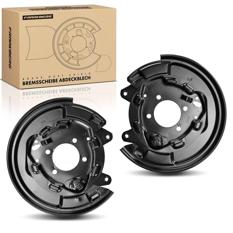 Frankberg 2x Ankerblech Hinterachse Kompatibel mit Yaris P1 1.0L-1.5L 1999-2003 Yaris Verso P2 1.3L-1.5L 1999-2003 Yaris Verso Van P2 1.4L 1.5L 2000-2003 Replace# 4650352040 von Frankberg