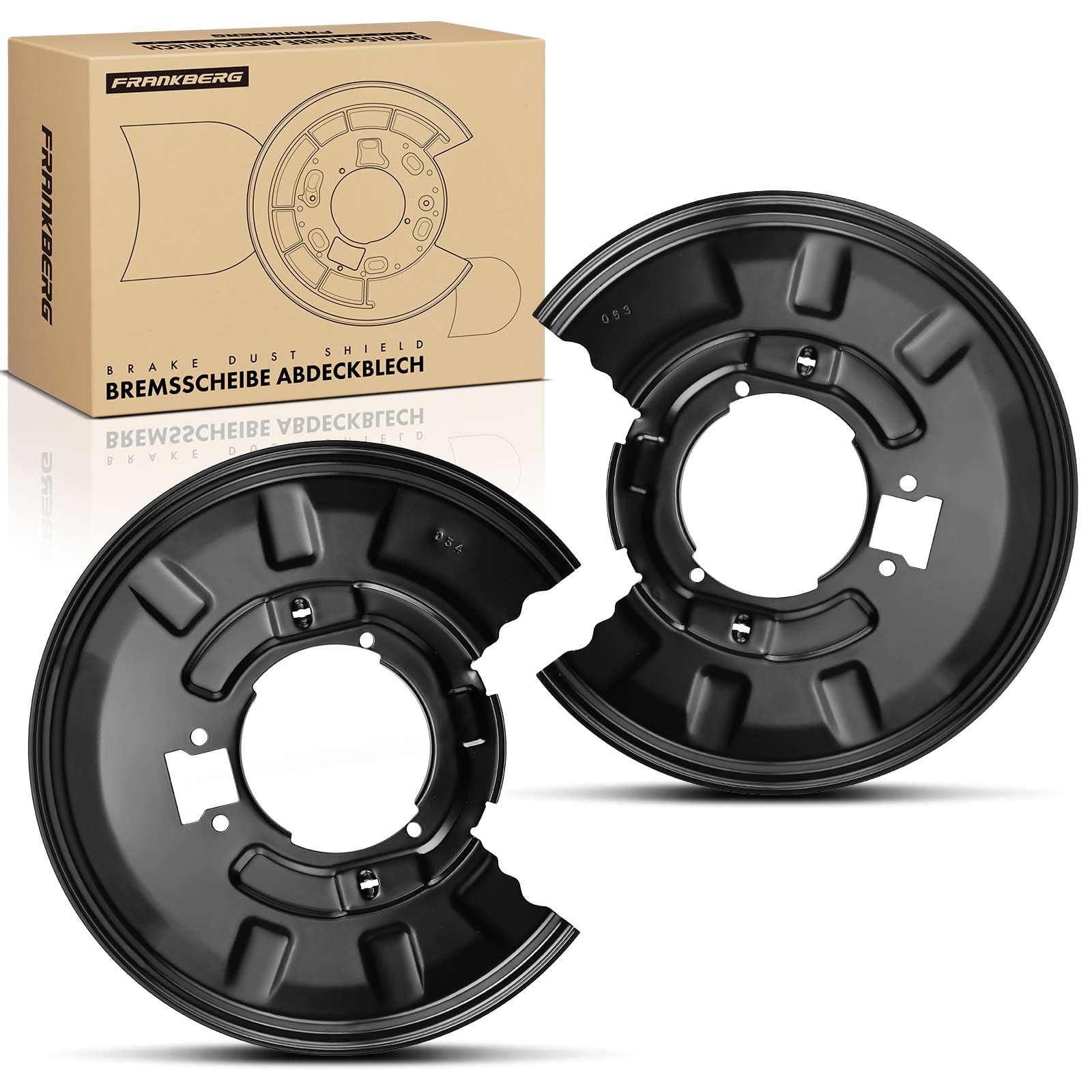 Frankberg 2x Ankerblech Kompatibel mit 3er E46 2.5L-3.0L 1999-2005 3er Cabriolet E46 3.0L 2000-2007 3er Coupe E46 3.0L 2000-2006 3er Touring E46 2.5L-3.0L 1999-2005 Replace# 34211166108 von Frankberg