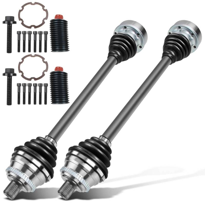 Frankberg 2x Antriebswelle Achswelle Schaltgetriebe Hinterachse Links Rechts Mit ABS-ring Kompatibel mit 80 Avant 8C B4 A4 8D2 B5 A4 Avant 8D5 B5 Replace# 8A0501203J von Frankberg