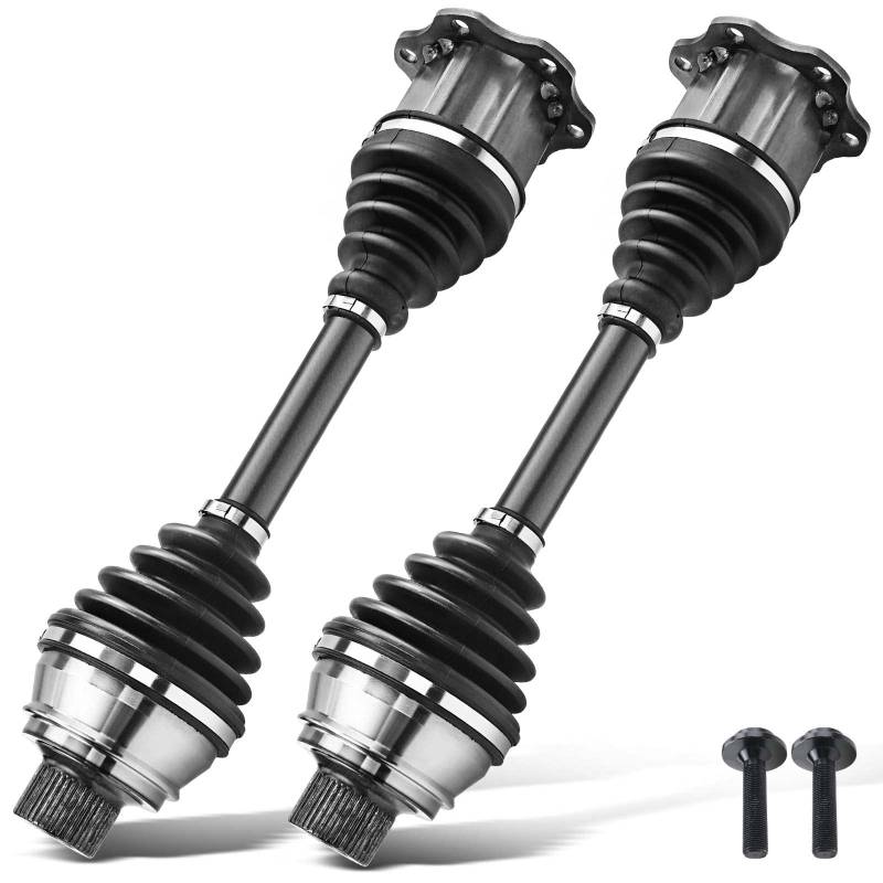 Frankberg 2x Antriebswelle Achswelle ohne ABS Ring Vorderachse Kompatibel mit A4 8K2 A4 Allroad 8KH A4 Avant 8K5 A5 8T3 A5 Cabriolet 8F7 A5 Sportback 8TA Replace# 8K0407451DX von Frankberg