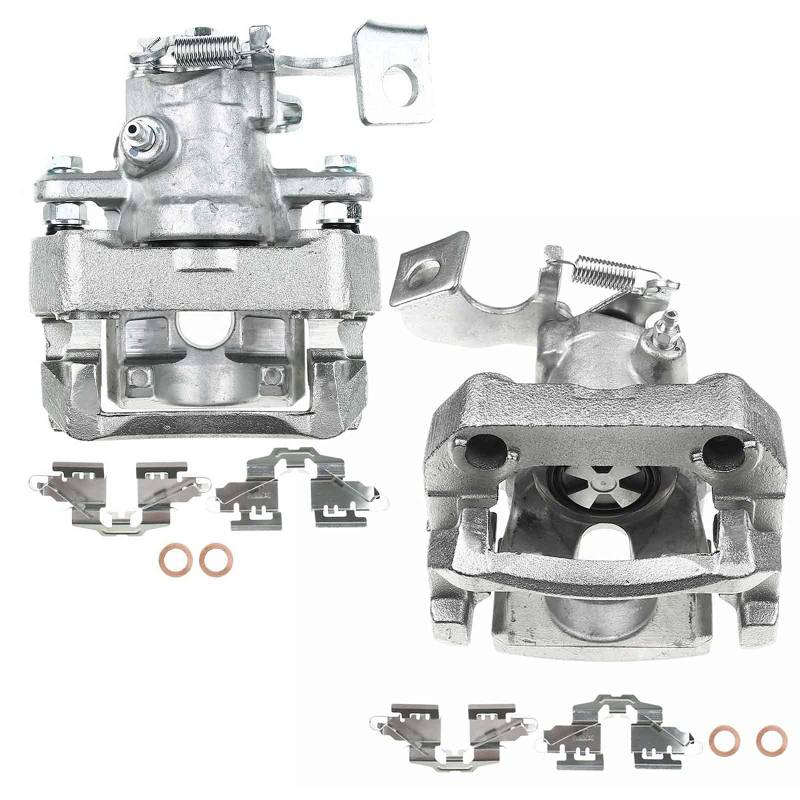 Frankberg 2x Bremssattel Bremszange Hinten Aluminium mit Halter (Lochabstand Halterung 90mm) Kompatibel mit IQ J1 Urban Cruiser P1 Verso S P12 Yaris P9 Replace# 4785052161 von Frankberg