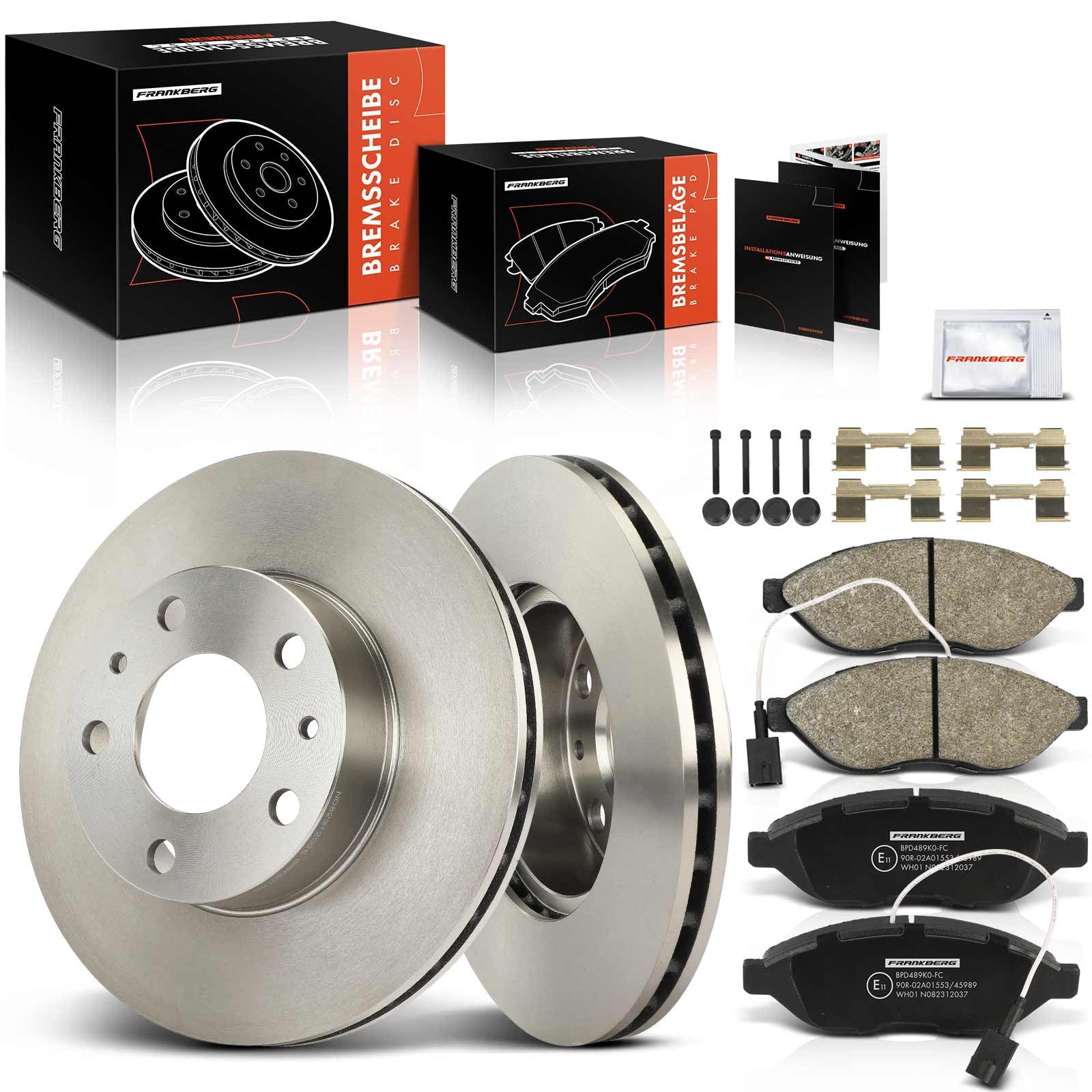 Frankberg 2x Bremsscheiben + 4x Bremsbeläge Mit bremsenschmiermittel Vorderachse Kompatibel mit Jumper 2006-2024 Ducato 2006-2024 Boxer 2006-2024 Replace# 424926 1607878380 Frankberg 2x Bremsscheiben + 4x Bremsbeläge Mit bremsenschmiermittel Vorderachse Kompatibel mit Jumper 2006-2024 Ducato 2006-2024 Boxer 2006-2024 Replace# 424926 1607878380 von Frankberg