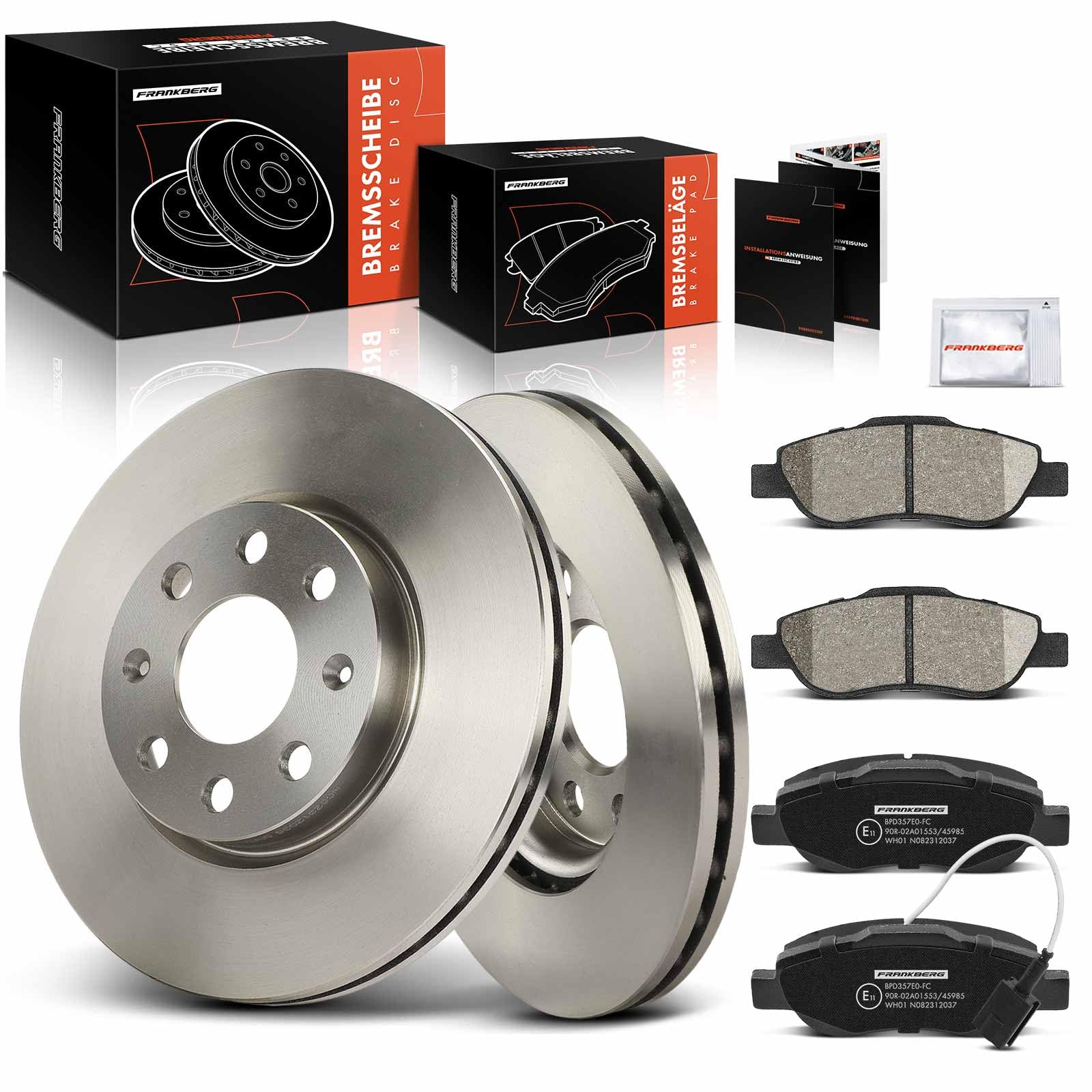 Frankberg 2x Bremsscheiben + 4x Bremsbeläge Vorderachse Kompatibel mit Grande Punto 199 2010-2011 Punto Evo 199 2009-2010 Punto Kasten/Schrägheck 199 2009-2010 Replace# 77365465 Frankberg 2x Bremsscheiben + 4x Bremsbeläge Vorderachse Kompatibel mit Grande Punto 199 2010-2011 Punto Evo 199 2009-2010 Punto Kasten/Schrägheck 199 2009-2010 Replace# 77365465 von Frankberg