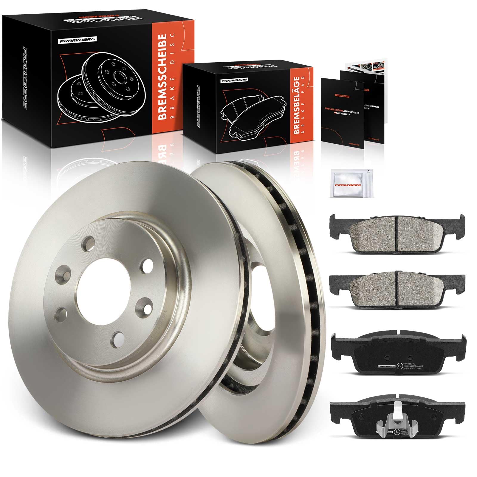 Frankberg 2x Bremsscheiben + 4x Bremsbeläge Vorderachse mit Bremsenschmiermittel Kompatibel mit Logan II - 2012-2024 Sandero II - 2012-2024 Fortwo Coupe 453 2014-2024 Replace# 402062212R Frankberg 2x Bremsscheiben + 4x Bremsbeläge Vorderachse mit Bremsenschmiermittel Kompatibel mit Logan II - 2012-2024 Sandero II - 2012-2024 Fortwo Coupe 453 2014-2024 Replace# 402062212R von Frankberg
