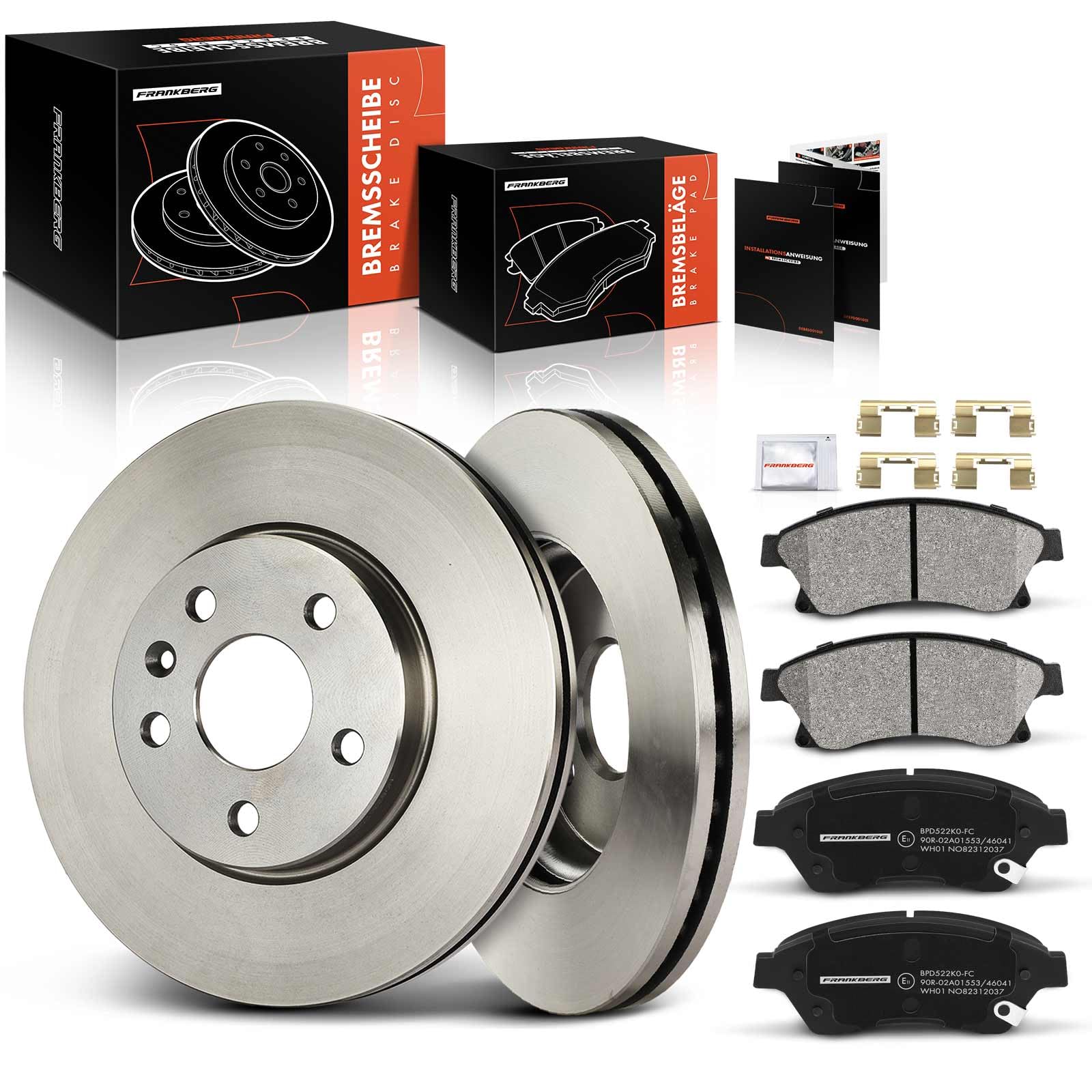 Frankberg 2x Bremsscheiben + 4x Bremsbeläge mit Bremsenschmiermittel Vorne Links Rechts Kompatibel mit Cruze Station Wagon J308 2012-2016 Astra J P10 Astra J Caravan J Replace# 13374966 Frankberg 2x Bremsscheiben + 4x Bremsbeläge mit Bremsenschmiermittel Vorne Links Rechts Kompatibel mit Cruze Station Wagon J308 2012-2016 Astra J P10 Astra J Caravan J Replace# 13374966 von Frankberg