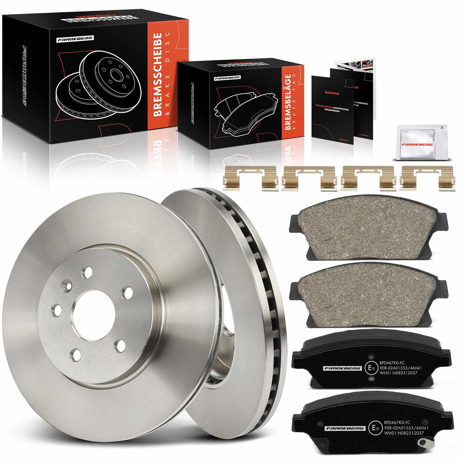 Frankberg 2x Bremsscheiben 4x Bremsbeläge mit Bremsenschmiermittel Vorne Kompatibel mit Trax 1.4L-1.8L 2012-Heute Mokka/Mokka X J13 1.4L-1.8L 2012-Heute Replace# 13502059 Frankberg 2x Bremsscheiben 4x Bremsbeläge mit Bremsenschmiermittel Vorne Kompatibel mit Trax 1.4L-1.8L 2012-Heute Mokka/Mokka X J13 1.4L-1.8L 2012-Heute Replace# 13502059 von Frankberg