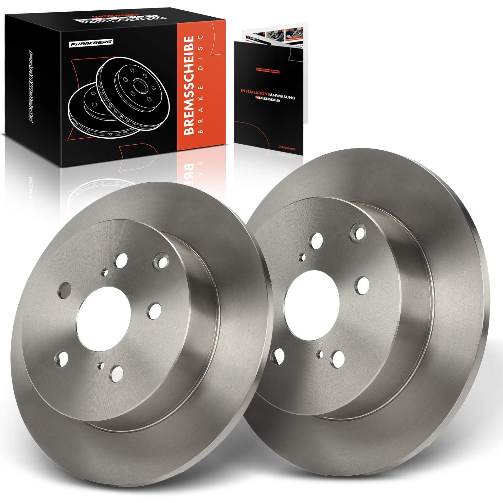 Frankberg 2x Bremsscheiben Bremsscheibe Hinterachse Links Rechts Kompatibel mit Verso R2 1.6L-2.2L 2009-2018 Replace# 424310F020 Frankberg 2x Bremsscheiben Bremsscheibe Hinterachse Links Rechts Kompatibel mit Verso R2 1.6L-2.2L 2009-2018 Replace# 424310F020 von Frankberg