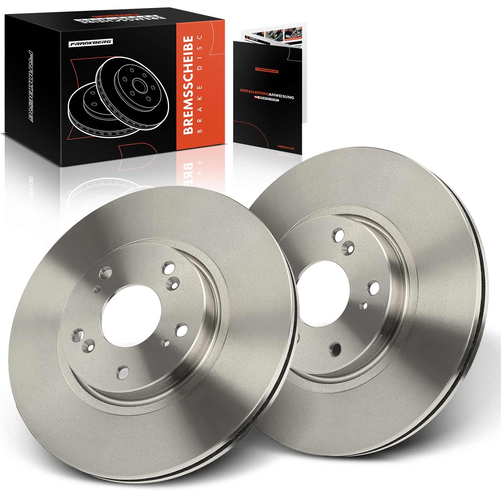 Frankberg 2x Bremsscheiben Bremsscheibe Vorne Kompatibel mit Accord VII CL CN 2.0L-2.4L 2003-2008 Accord VII Tourer CM CN 2.0L-2.4L 2003-2008 Replace# 45251SEAE30 Frankberg 2x Bremsscheiben Bremsscheibe Vorne Kompatibel mit Accord VII CL CN 2.0L-2.4L 2003-2008 Accord VII Tourer CM CN 2.0L-2.4L 2003-2008 Replace# 45251SEAE30 von Frankberg