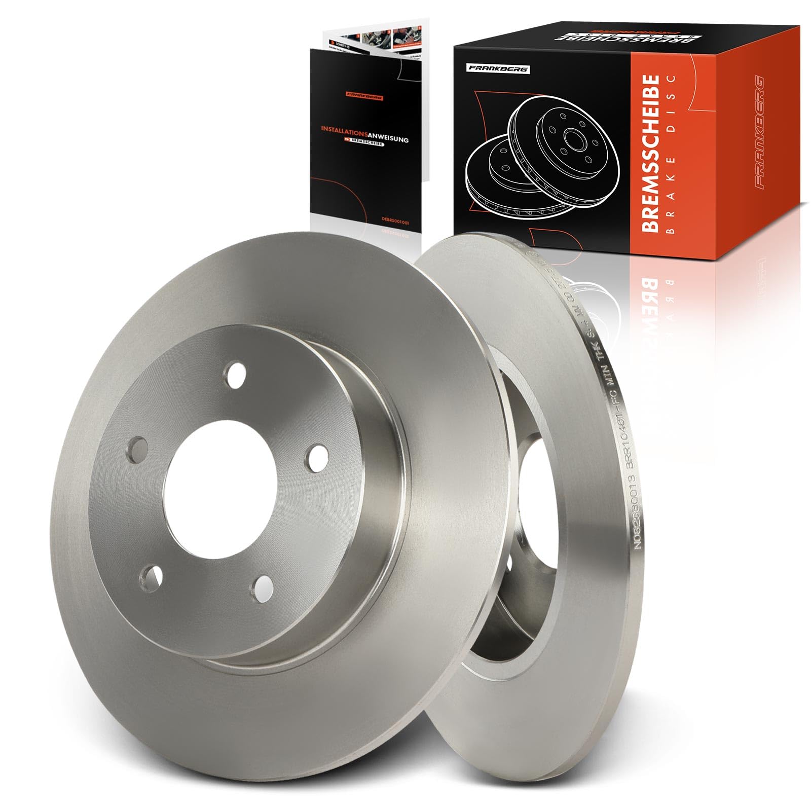 Frankberg 2x Bremsscheiben Hinten Voll Kompatibel mit Almera Tino V10 2000-2006 Primera P12 2002-2023 Primera Hatchback P12 2002-2008 Primera Kombi WP12 2002-2008 Replace# 432064U101 Frankberg 2x Bremsscheiben Hinten Voll Kompatibel mit Almera Tino V10 2000-2006 Primera P12 2002-2023 Primera Hatchback P12 2002-2008 Primera Kombi WP12 2002-2008 Replace# 432064U101 von Frankberg