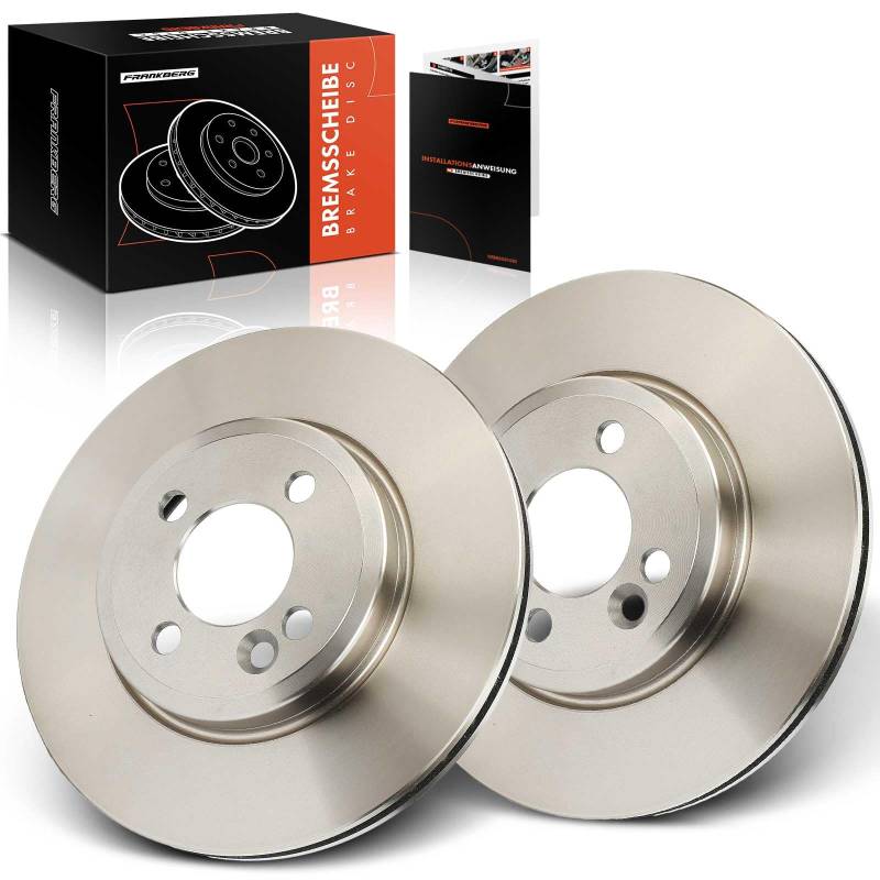 Frankberg 2x Bremsscheiben Vorderachse Belüftet Kompatibel mit M.i.n.i Cabriolet R57 Cooper Cooper D Cooper SD One 1.6L-2.0L 2007-2015 Replace# 34116858651 von Frankberg