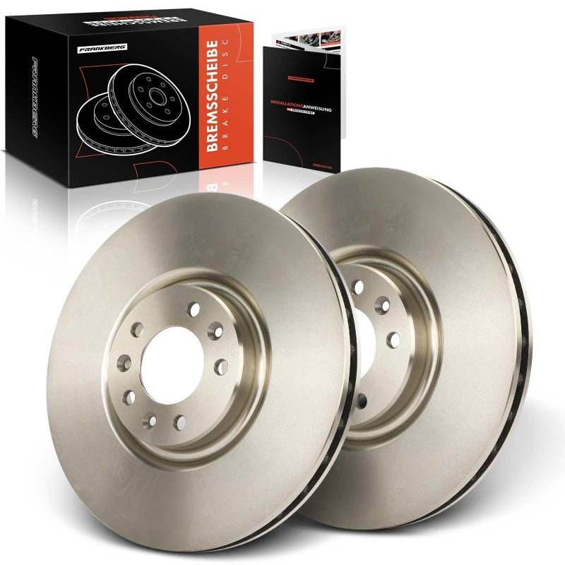 Frankberg 2x Bremsscheiben Vorderachse Kompatibel mit C5 III RD 2.2L-3.0L 2008-2011 C6 TD 2.2L-3.0L 2005-2012 407 6D 2.2L-3.0L 2004-2010 607 9D 9U 2.0L-3.0L 2004-2011 Replace# 424970 von Frankberg