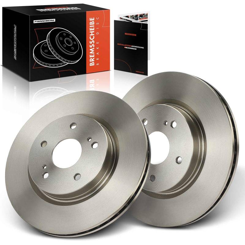 Frankberg 2x Bremsscheiben Vorne Kompatibel mit Grand Vitara II JT TD TE 1.6L-3.2L 2005-2023 Bremsscheiben Grand Vitara II JT TD TE 1.6L-3.2L 2005-2023 Replace# 5521165J00 von Frankberg
