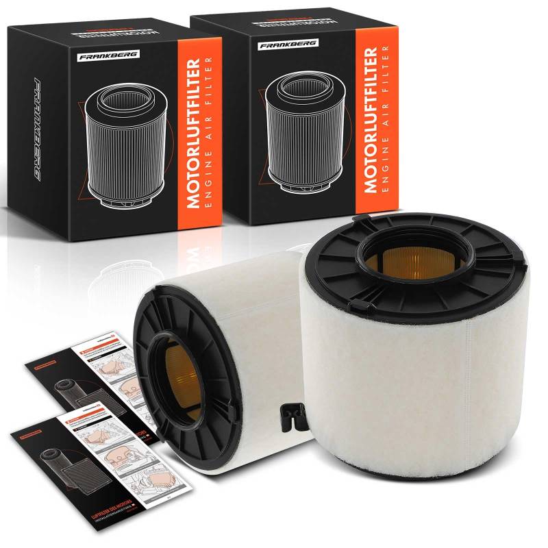 Frankberg 2x Luftfilter Diesel Kompatibel mit A4 8W2 8WC 2.0L 2015-2024 A4 Allroad 8WH 8WJ 2.0L 2016-2024 A4 Avant 8W5 8WD 2.0L 2015-2024 Replace# 8W0133843A von Frankberg