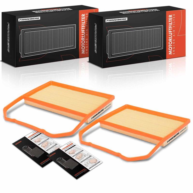 Frankberg 2x Luftfilter Filter Benzin Kompatibel mit Fabia III NJ3 1.0L 2014-2021 Polo 6C1 6R1 1.0L 2014-2017 Polo Van 6R 1.0L 2014-2017 Replace# 04C129620C von Frankberg