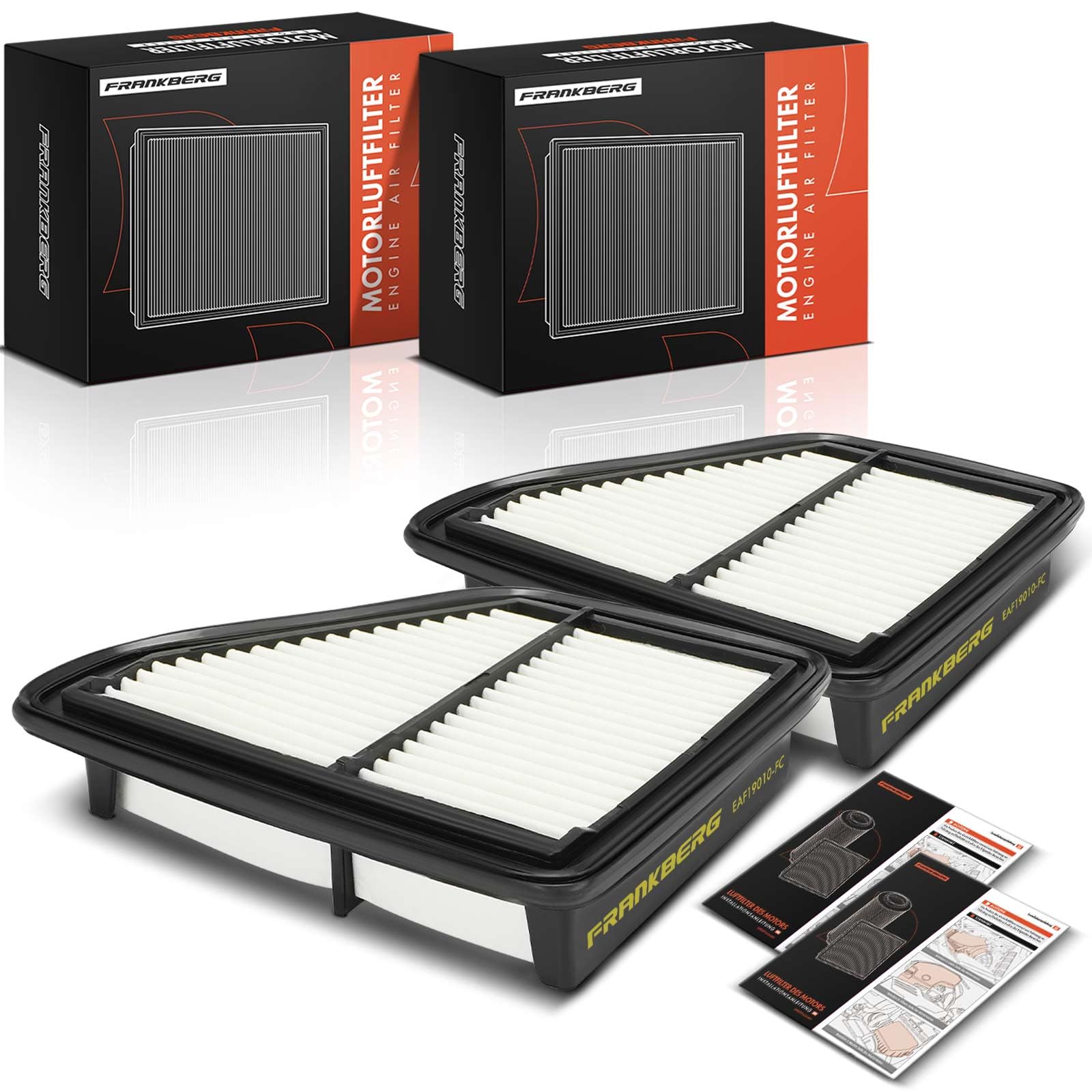 Frankberg 2x Luftfilter Filter mit Filtereinsatz Kompatibel mit Civic VIII Hatchback FK FN 1.4L 2008-2011 Replace# 17220RSJE00 Frankberg 2x Luftfilter Filter mit Filtereinsatz Kompatibel mit Civic VIII Hatchback FK FN 1.4L 2008-2011 Replace# 17220RSJE00 von Frankberg