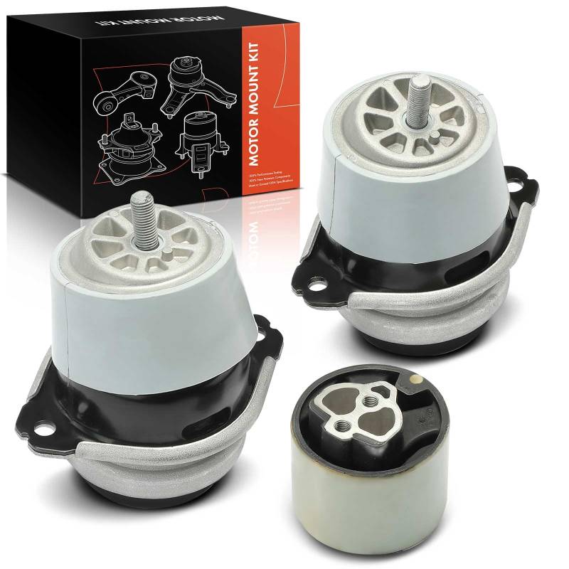 Frankberg 2x Motorlager + 1x Getriebelager Kompatibel mit Q7 4LB 3.0 TDI Qua.ttro 3.6 FSI Qua.ttro 2006-2015 T.o.u.a.r.e.g 7L6 7L7 7LA 3.0 V6 TDI 3.6 V6 FSI 2004-2010 Replace# 7L8199131A von Frankberg