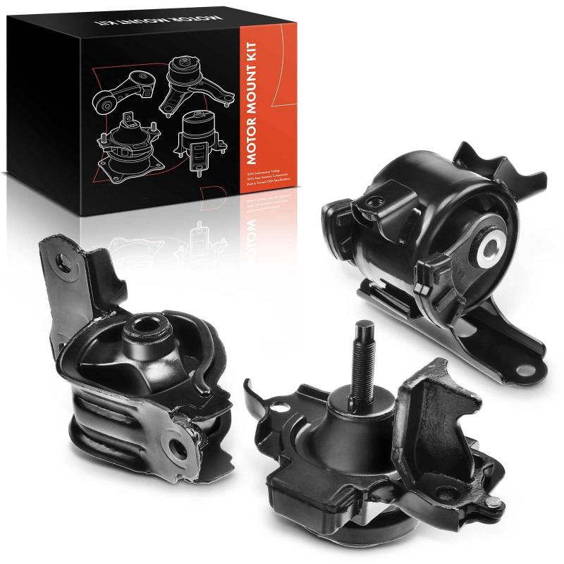 Frankberg 2x Motorlager Vorne Hinten + 1x Getriebelager für AT Kompatibel mit Jazz II GD GE2 GE3 1.2i-DSi 1996-2000 Jazz II GD GE2 GE3 1.3i-DSi 1997-2000 Replace# 50826SELE01 von Frankberg