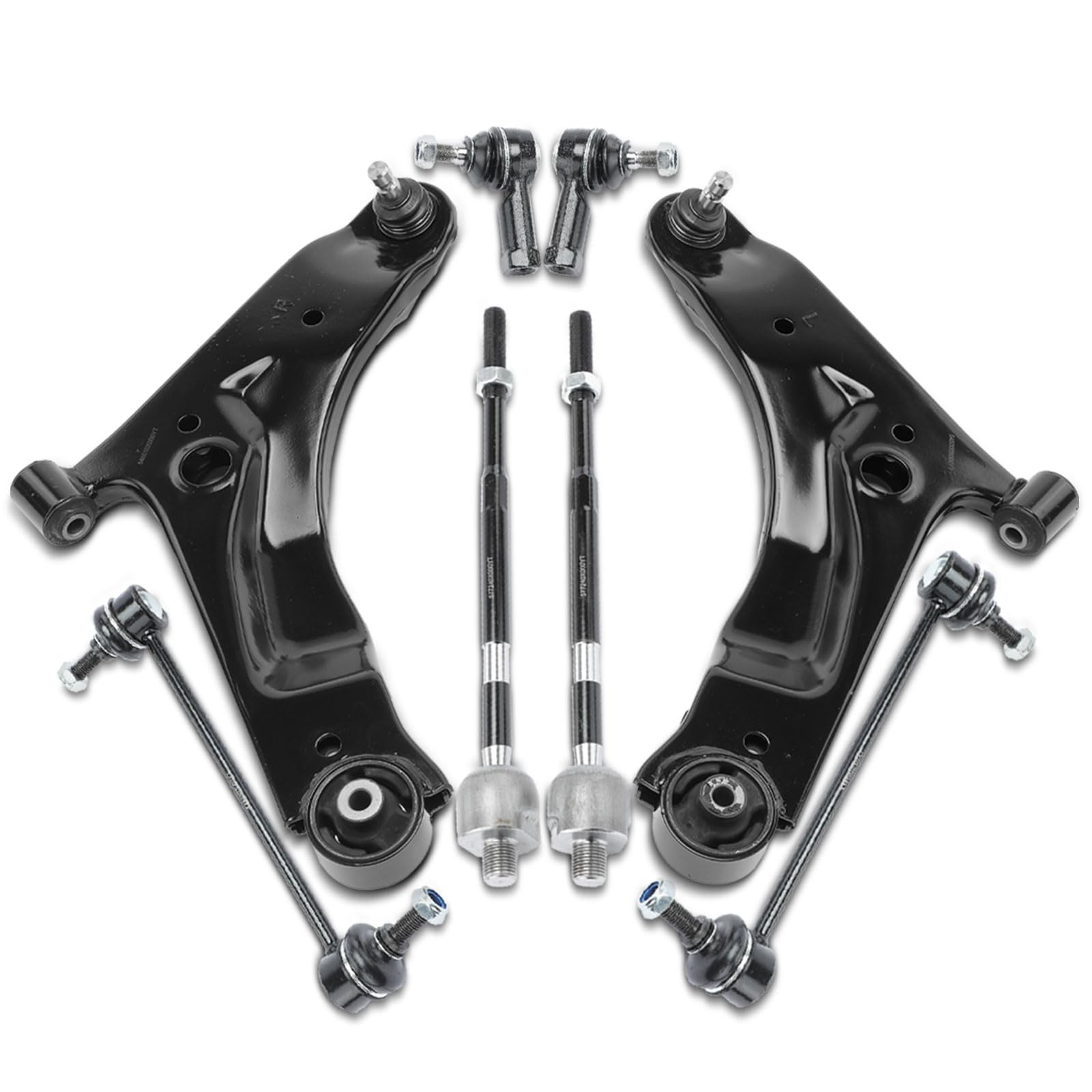 Frankberg 2x Querlenker 2x Koppelstange 2x Spurstangenkopf 2x Axialgelenk Vorderachse Kompatibel mit i10 PA 1.0L 1.1L 1.2L 2007-2017 Replace# 545000X200 Frankberg 2x Querlenker 2x Koppelstange 2x Spurstangenkopf 2x Axialgelenk Vorderachse Kompatibel mit i10 PA 1.0L 1.1L 1.2L 2007-2017 Replace# 545000X200 von Frankberg