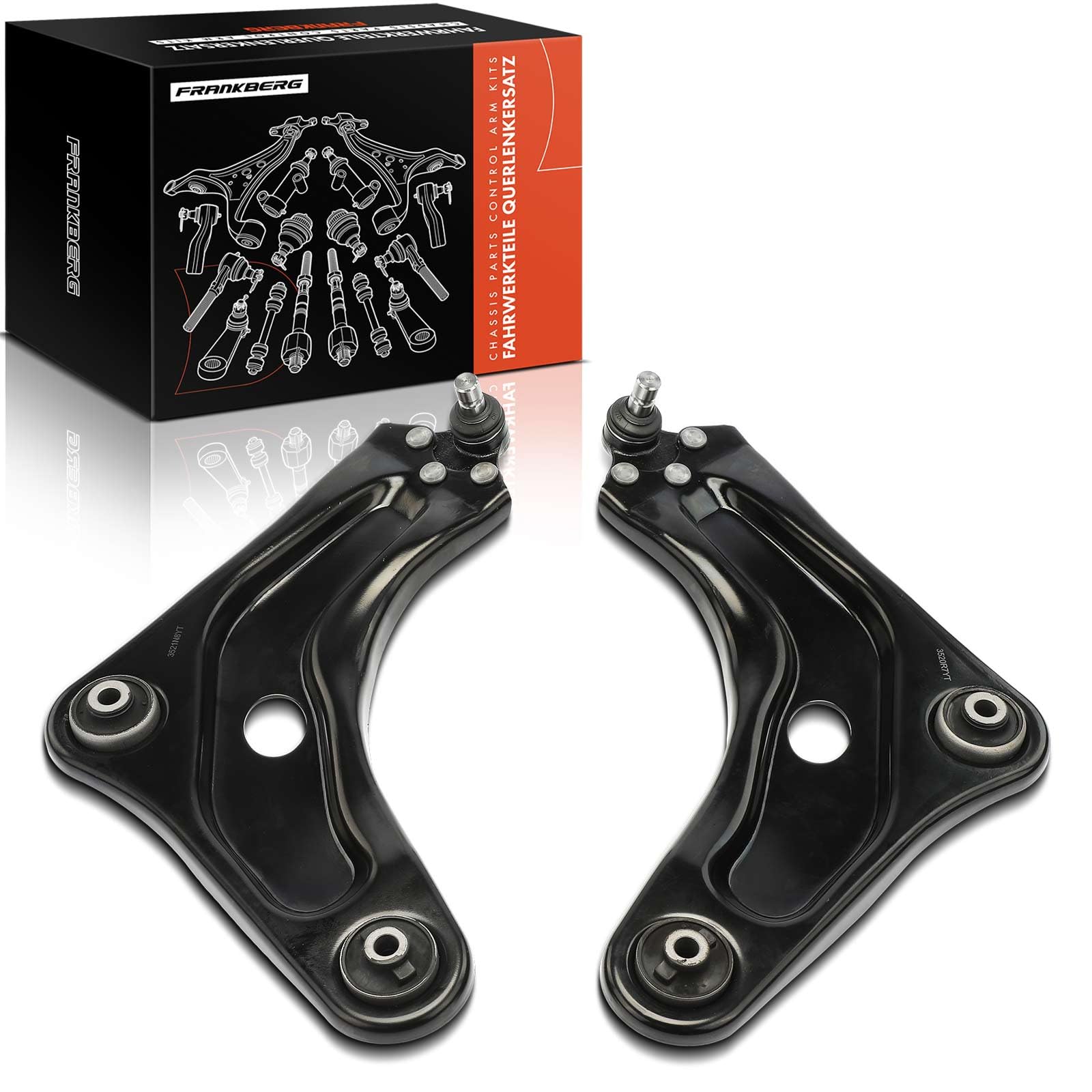 Frankberg 2x Querlenker Dreieckslenker Vorne Kompatibel mit C3 III SX 1.2L-1.6L 2016-2024 207 WA WC 1.4L 1.6L 2006-2015 208 I CA CC 1.0L-1.6L 2012-2019 Replace# 3520.R7 Frankberg 2x Querlenker Dreieckslenker Vorne Kompatibel mit C3 III SX 1.2L-1.6L 2016-2024 207 WA WC 1.4L 1.6L 2006-2015 208 I CA CC 1.0L-1.6L 2012-2019 Replace# 3520.R7 von Frankberg