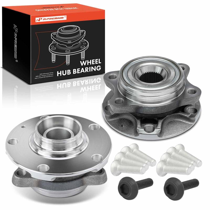 Frankberg 2x Radnabe Radlagersatz Vorderachse Kompatibel mit A4 8E2 8EC A4 Avant 8D5 8E5 8ED A4 Cabriolet 8H7 8HE A6 4B2 Exeo P.a.s.s.a.t Variant Replace# 8E0498625B von Frankberg