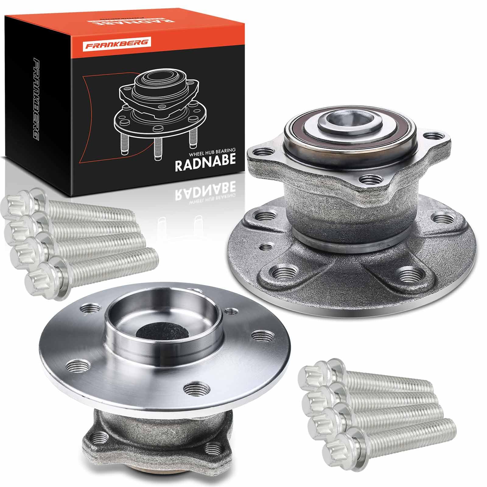 Frankberg 2x Radlager Radlagersatz Hinten Kompatibel mit A-Klasse W169 A150-A200 1.5L-2.0L 2004-2012 B-Klasse W245 B150-B200 1.5L-2.1L 2005-2011 Replace# 1699810027 von Frankberg
