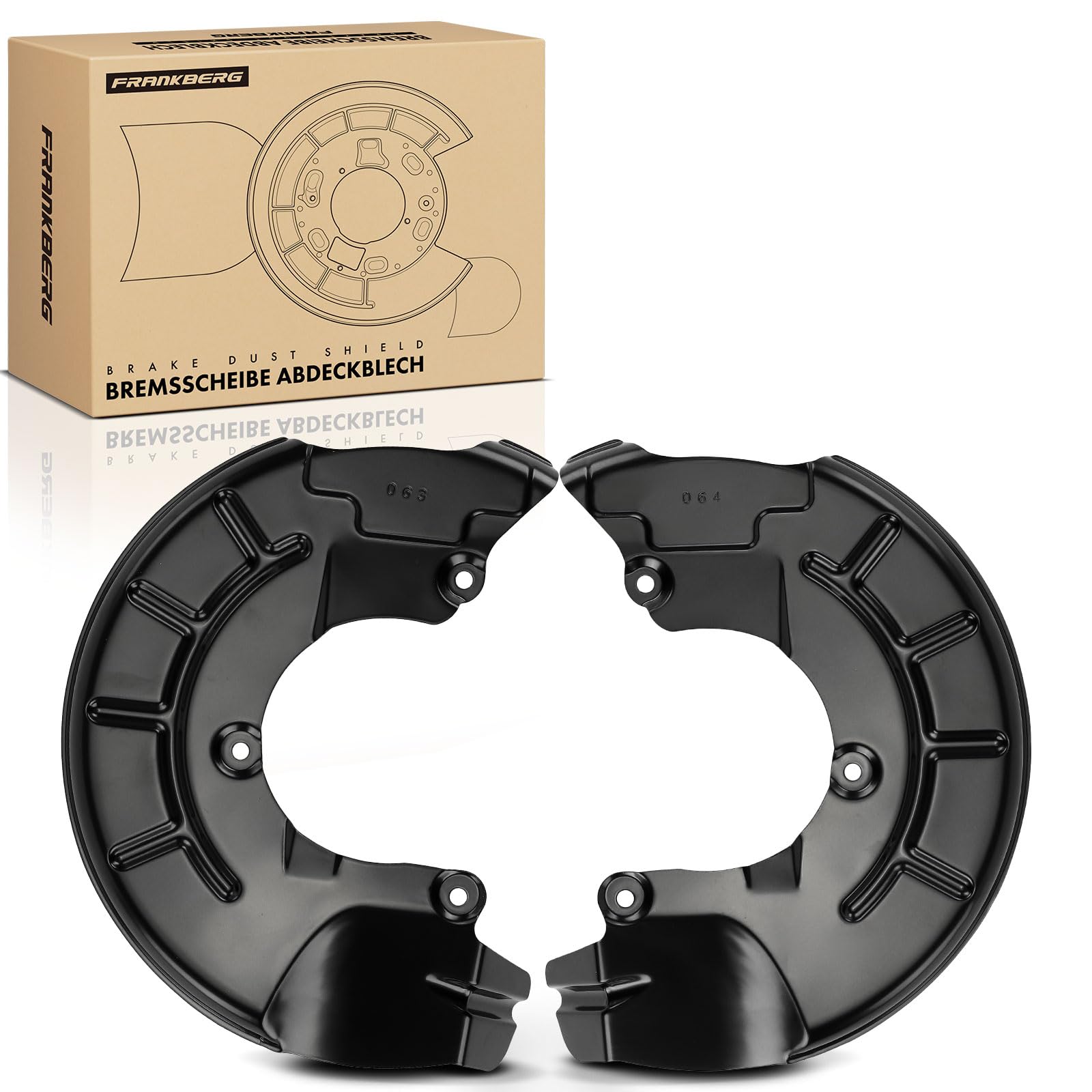 Frankberg 2x Spritzblech Bremsscheibe Vorderachse Kompatibel mit A1 8X1 8XK 1.2L-2.0L 2010-2015 Polo 6C1 6R1 1.0L-1.2L 2009-2022 Citigo NF1 1.0L 2011-2019 Replace# 6R0615311A Frankberg 2x Spritzblech Bremsscheibe Vorderachse Kompatibel mit A1 8X1 8XK 1.2L-2.0L 2010-2015 Polo 6C1 6R1 1.0L-1.2L 2009-2022 Citigo NF1 1.0L 2011-2019 Replace# 6R0615311A von Frankberg