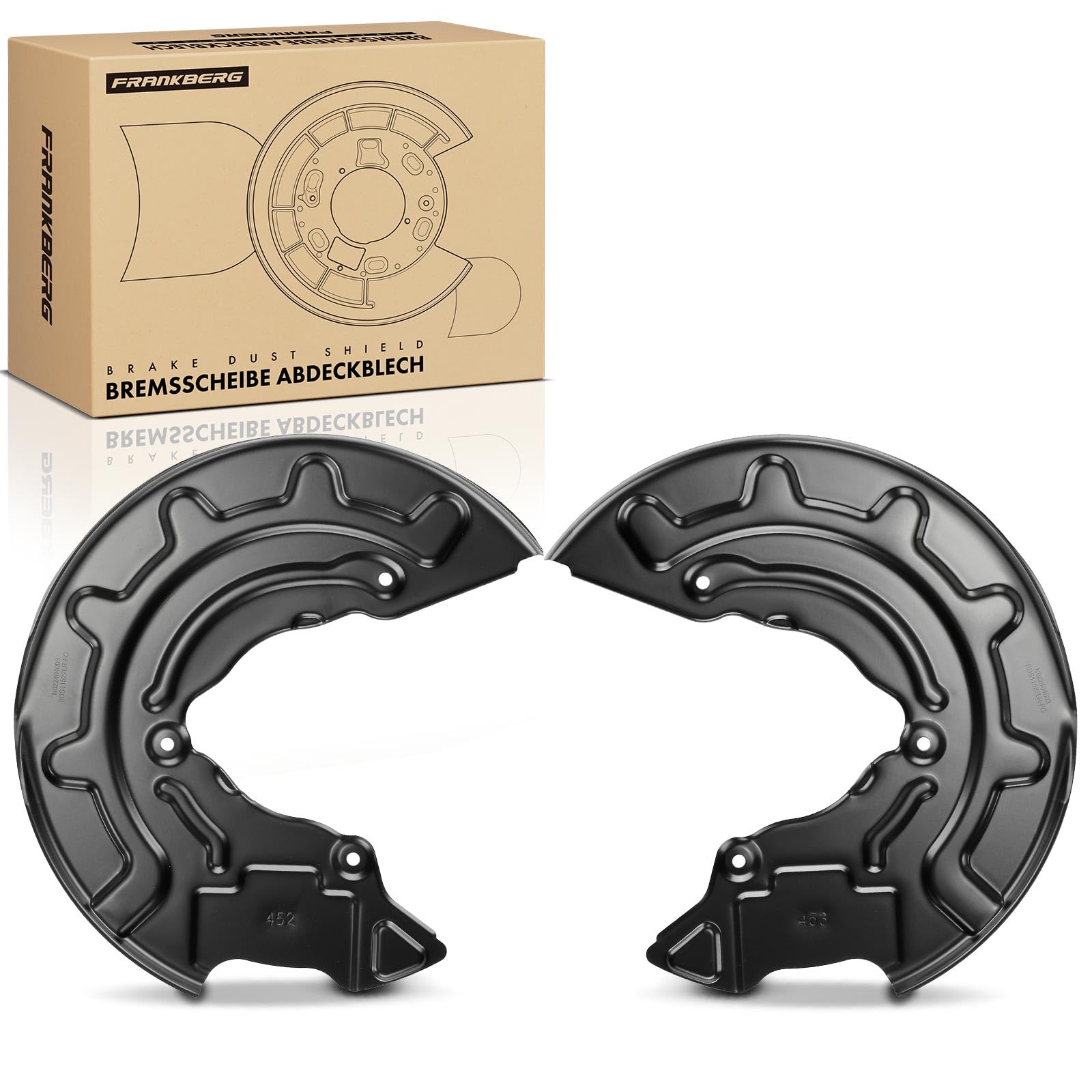 Frankberg 2x Spritzblech Bremsscheibe Vorderachse Kompatibel mit Golf Alltrack BA5 BV5 1.6L-2.0L 2014-2020 O.ctavia III 5E3 NL3 NR3 1.0L-2.0L 2012-2020 Replace# 5Q0615312D Frankberg 2x Spritzblech Bremsscheibe Vorderachse Kompatibel mit Golf Alltrack BA5 BV5 1.6L-2.0L 2014-2020 O.ctavia III 5E3 NL3 NR3 1.0L-2.0L 2012-2020 Replace# 5Q0615312D von Frankberg